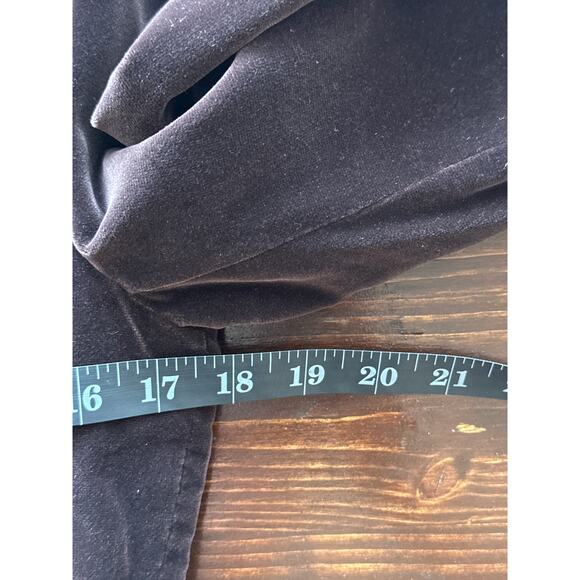 Vintage John Meyer Velvet Two Button Lined Blazer 8 Dark Brown Classic Preppy - Picture 11 of 14